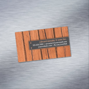 Constructions Carpentry Magnetic Business Card