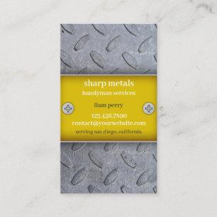 Constructions Handyman Business Card