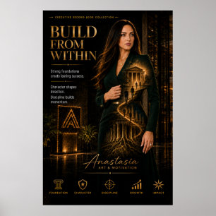 Construire de l'intérieur – Affiche de motivation