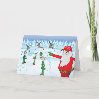 "Construisez Ce Mur..." Une carte de Noël trompée