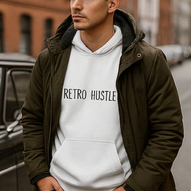 Construit Différent - Vintage Retro Hustler Sweat  (sleek winter casual look)