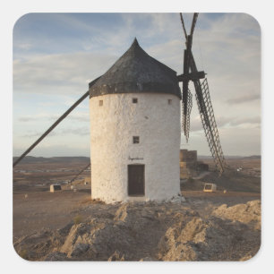 Consuegra, antique La Mancha windmills Square Sticker