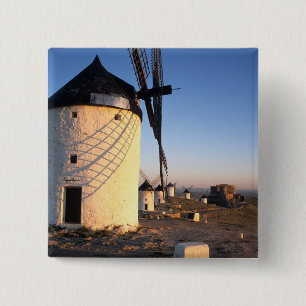 Consuegra, La Mancha, Spain, windmills 2 Inch Square Button