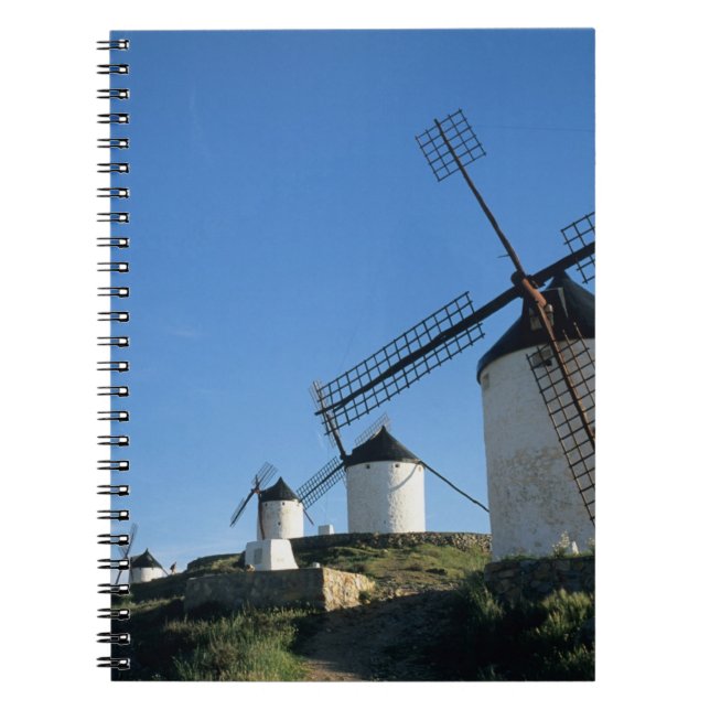 Consuegra, La Mancha, Spain, windmills 2 Notebook (Front)