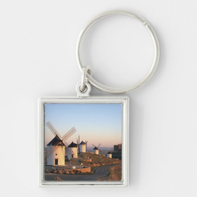Consuegra, La Mancha, Spain, windmills Keychain (Front)