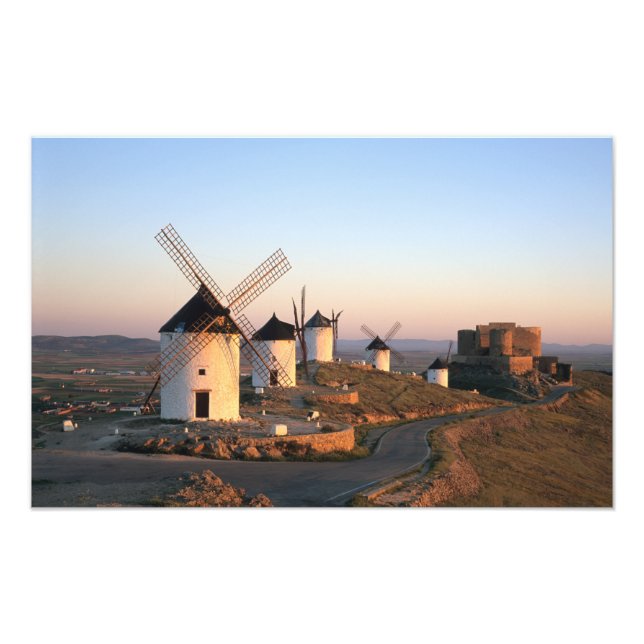 Consuegra, La Mancha, Spain, windmills Photo Print (Front)