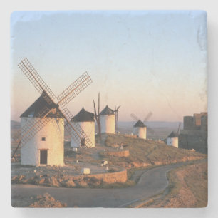 Consuegra, La Mancha, Spain, windmills Stone Coaster