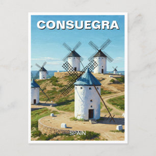Consuegra Spain Travel Postcard