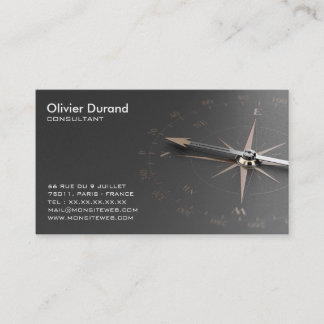 Consultant Business Card. Service Advice Card