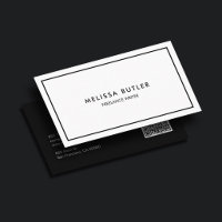 Consultant Luxury Professional Minimal Black White