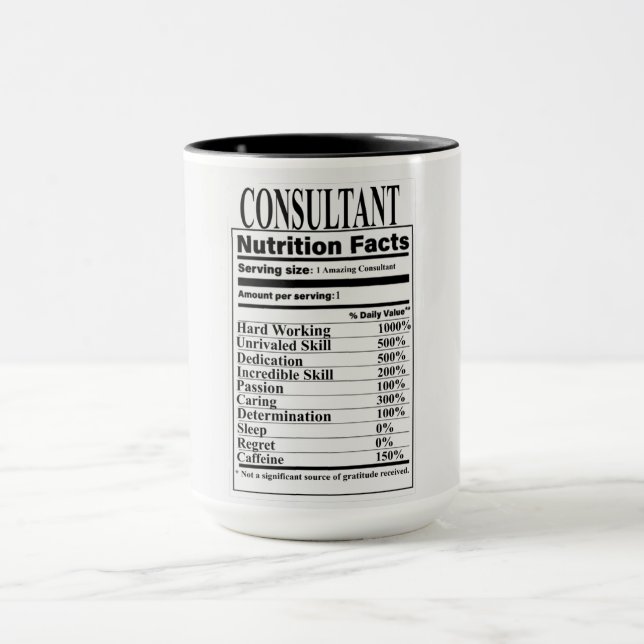 Consultant Nutrition Facts Mug (Center)