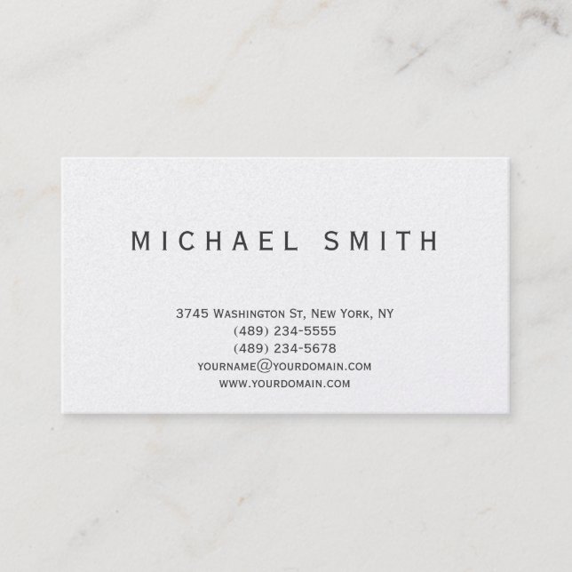Consultant professionnel Carte de visite (Devant)
