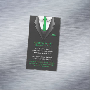 Consultant Suit Magnetic Business Card