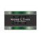 Consulting Engineer Business Card Green Monogram