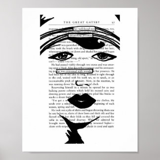 Consumed with Wonder (The Great Gatsby) Poster