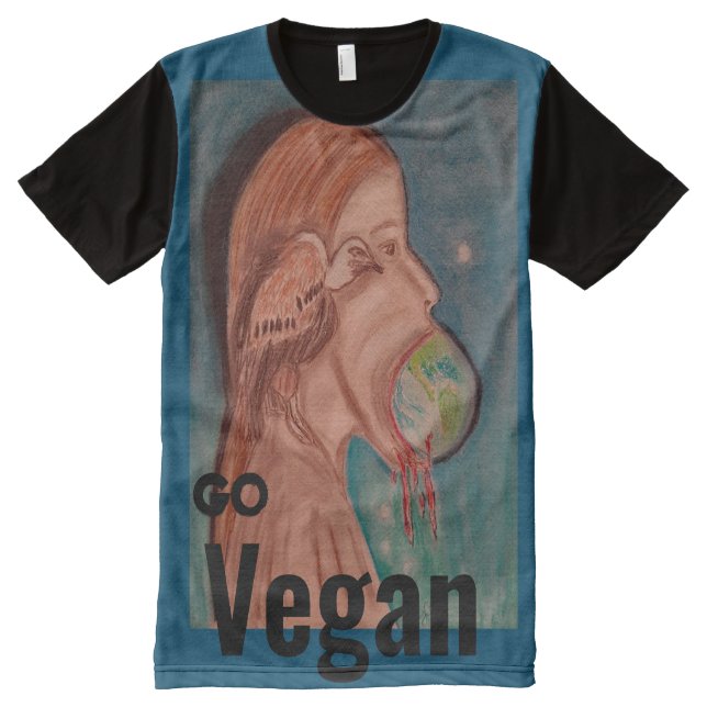 Consuming the World All-Over-Print T-Shirt (Front)