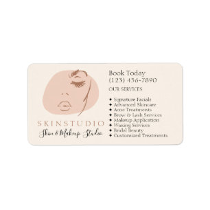 Contact Information Skincare Facial Lash Brow Label