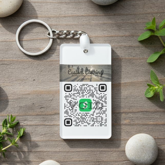 Contactless Transactions Made Easy - QR Code  Keychain (Contactless Transactions Made Easy - QR Code Keychain)
