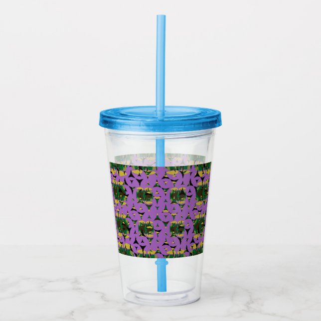 Contained Sky Flame Pinwheels Acrylic Tumbler (Front)