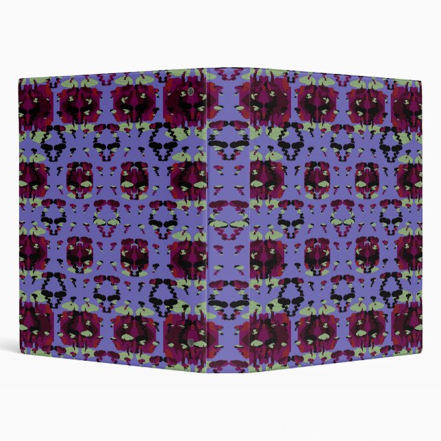 Contained Sky Flame Roses Binder (Background)