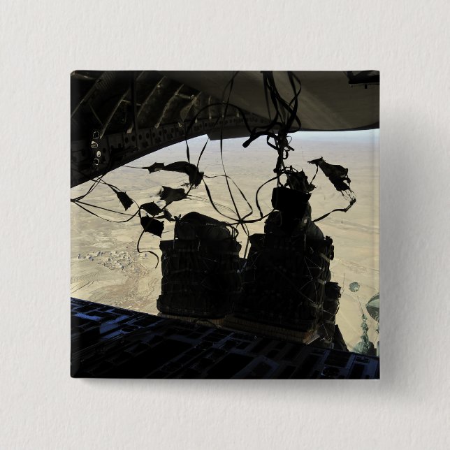 Container Delivery System bundles exit 2 Inch Square Button (Front)