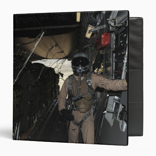 Container Delivery System bundles exit a C-17 Binder (Front/Inside)