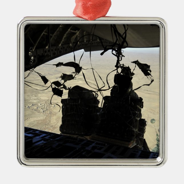 Container Delivery System bundles exit Metal Ornament (Front)