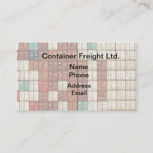 Container Shipping and Freight Business Card