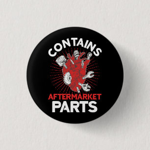 Contains Aftermarket Parts Open Heart Surgery Surv 1 Inch Round Button