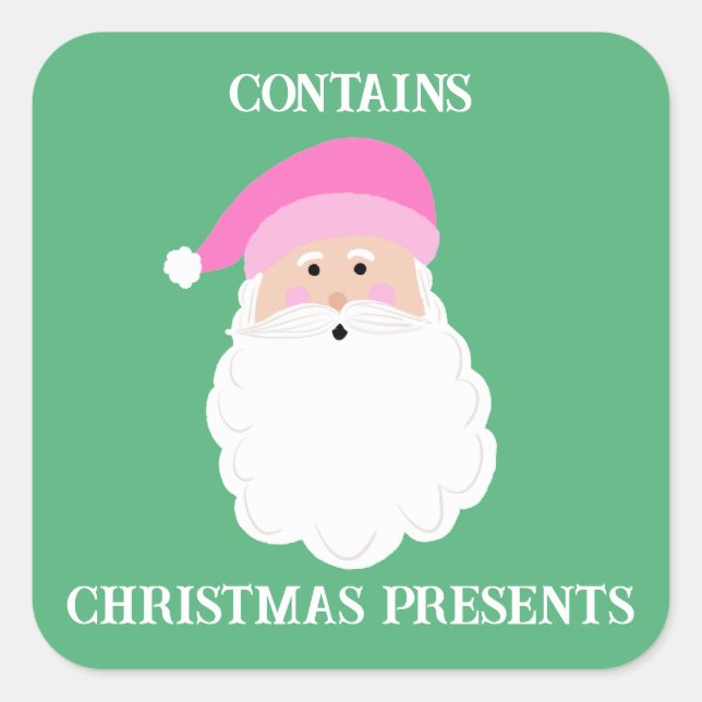 Contains Christmas Presents Sticker (Front)