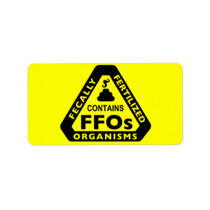 "Contains Fecally Fertilized Organisms" Labels