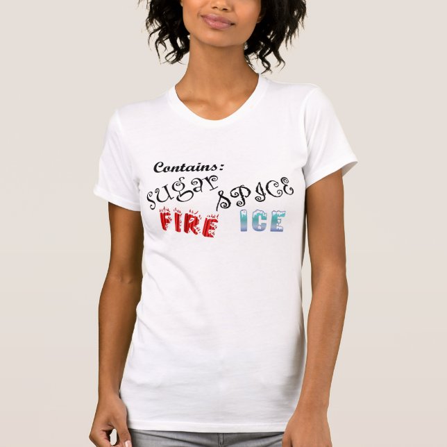Contains Fire and Ice T-Shirt (Front)