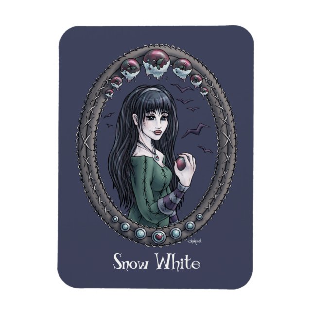 Conte de Fairytale "Blanche neige" Magnet d'art Im (Vertical)