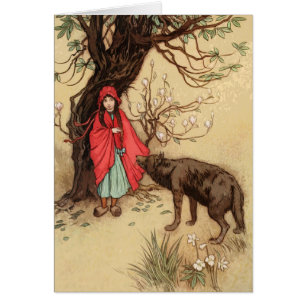 Conte de fées de petit capuchon rouge vintage