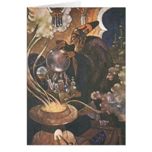 Conte de fées vintage, Aladdin et la lampe magique