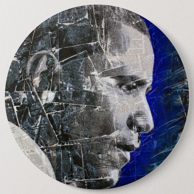 Contemplating Change (button) 6 Inch Round Button (Front)