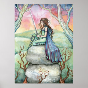 Contemplating Guinivere Poster by Molly Harrison