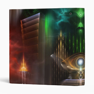 Contemplating Oz Fractal Art Binder