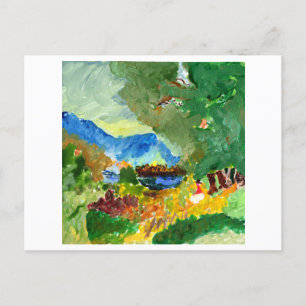 Contemplating Paradise postcard
