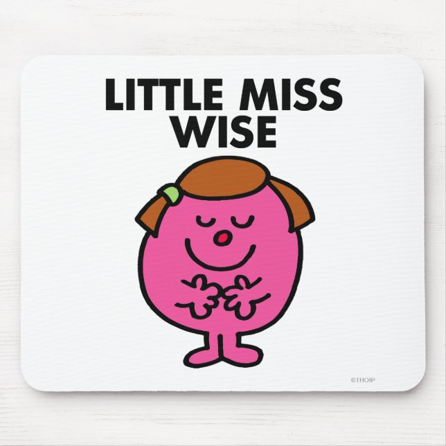 Contemplative Little Miss Wise Mouse Pad (Front)