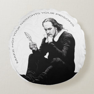 Contemplative Solace: Simple, Elegant Meditation Round Pillow