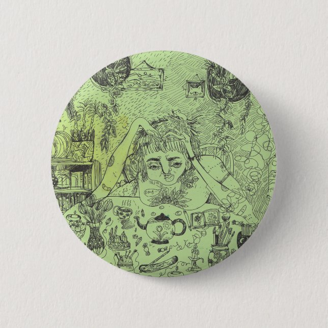 Contemplative Witch Pin (Front)