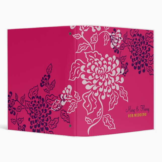 Contempo Floral (Pink / Purple) Binder (Background)