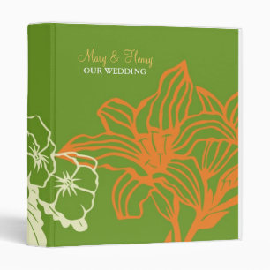 Contempo Floral (Pumpkin / Green) Binder
