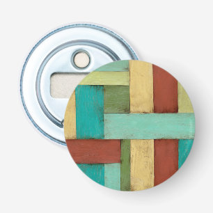 Contempoary Coastal Multicolored Painting Bottle Opener