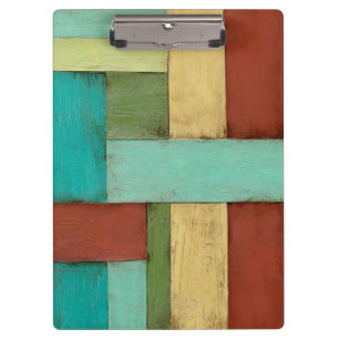 Contempoary Coastal Multicolored Painting Clipboard
