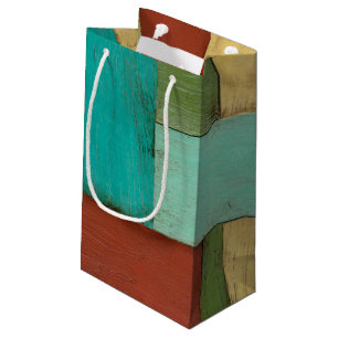 Contempoary Coastal Multicolored Painting Small Gift Bag