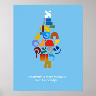 Contemporain, affiche hébreue créative