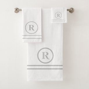 Contemporain Serene Elégant Vert Unique Monogramme