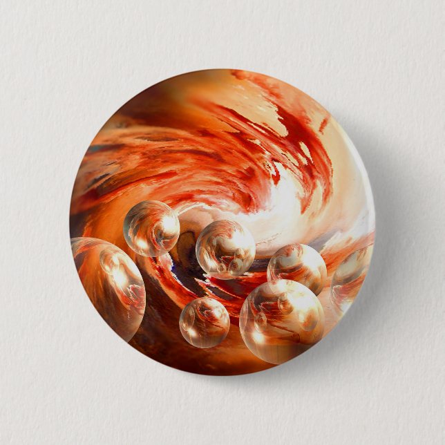 Contemporary Abstract 2 Inch Round Button (Front)